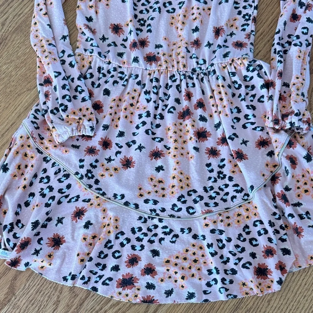 Girls 7/8 bundle Boutique dress, and black flares.